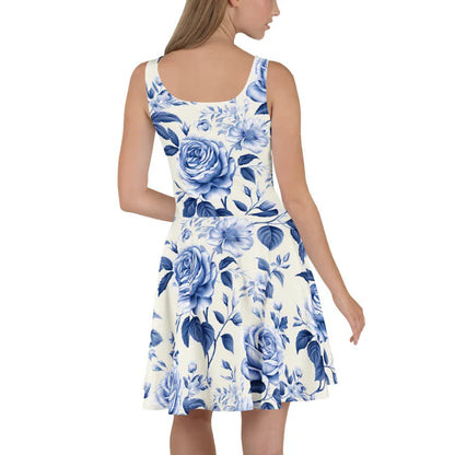 all-over-print-skater-dress-white-back-6848a084471be - JLR Design