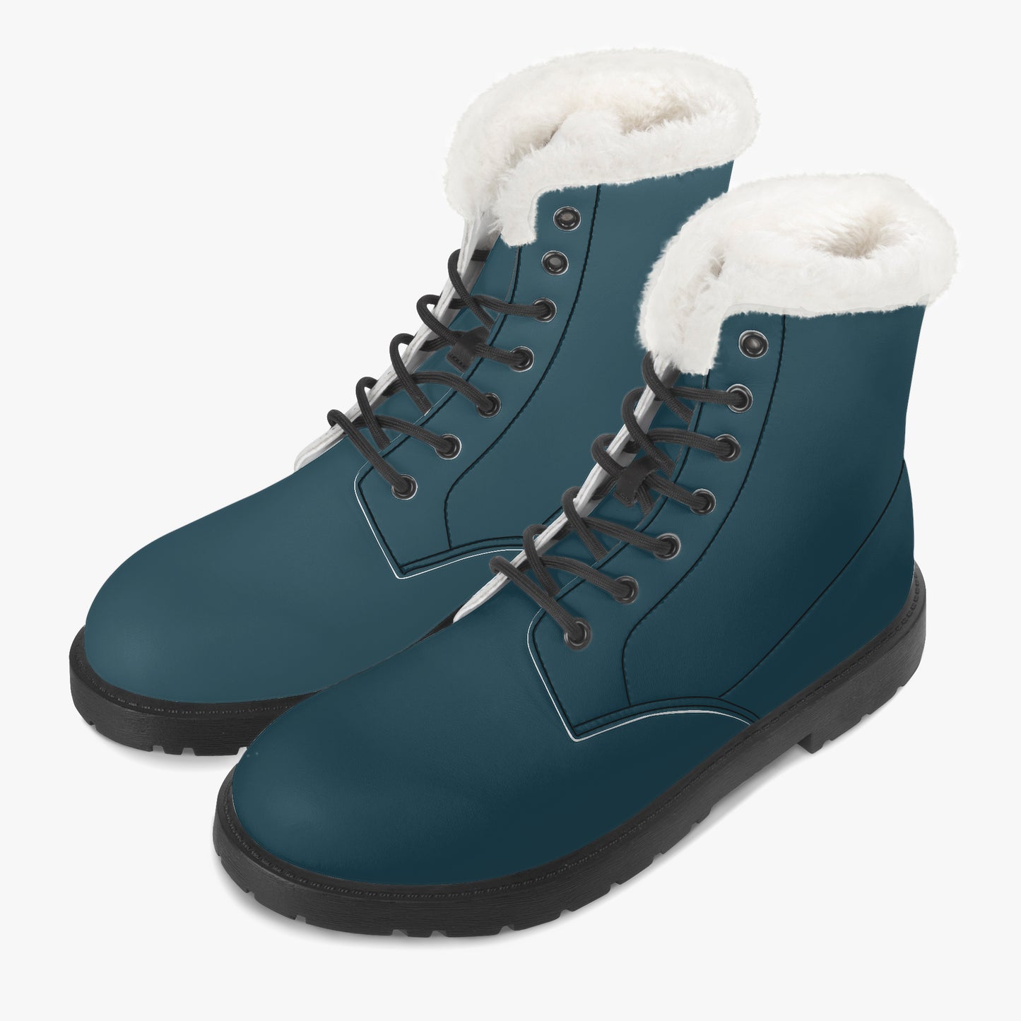Blauwal Faux Fur Leder Boots Boots JLR Design