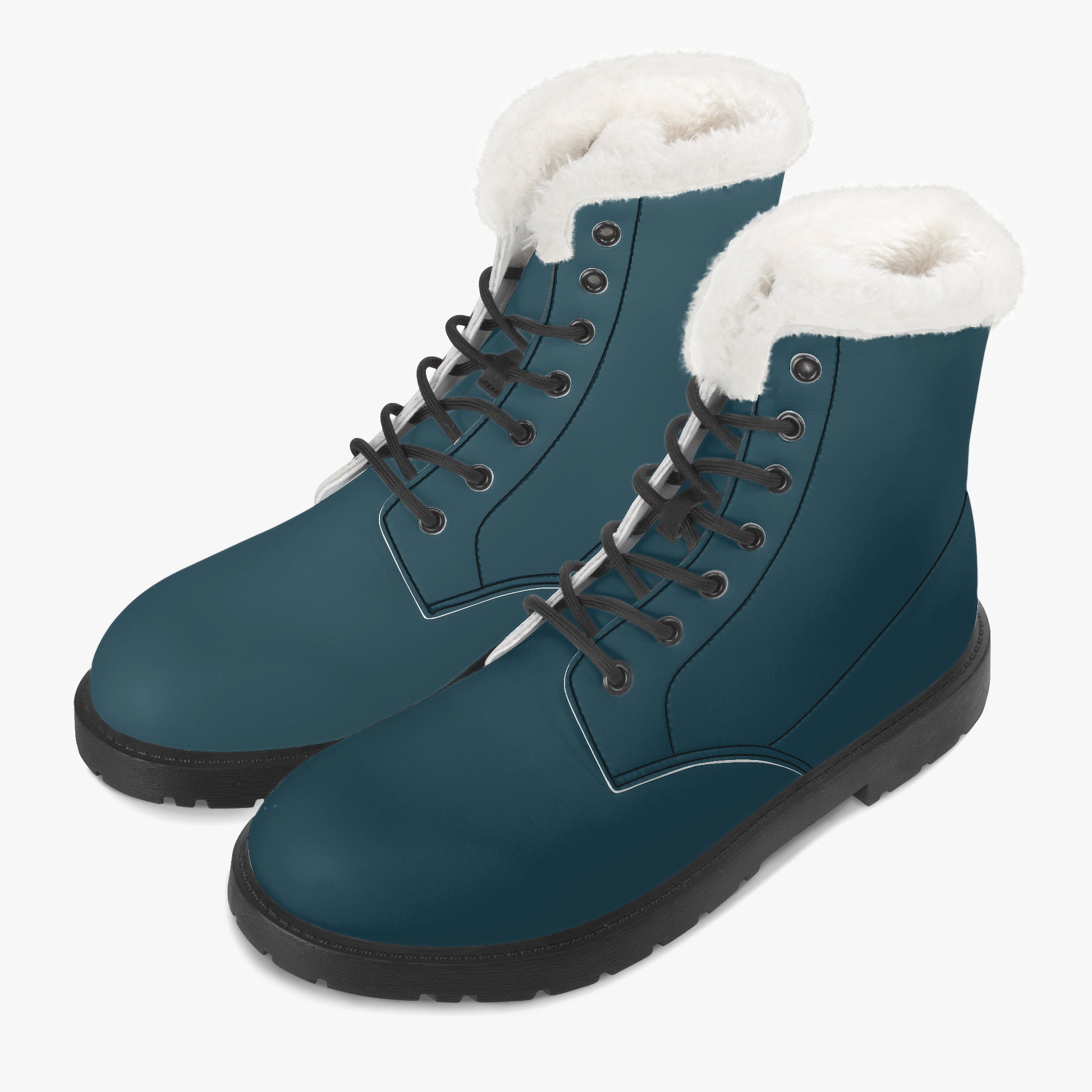 Blauwal Faux Fur Leder Boots Boots JLR Design