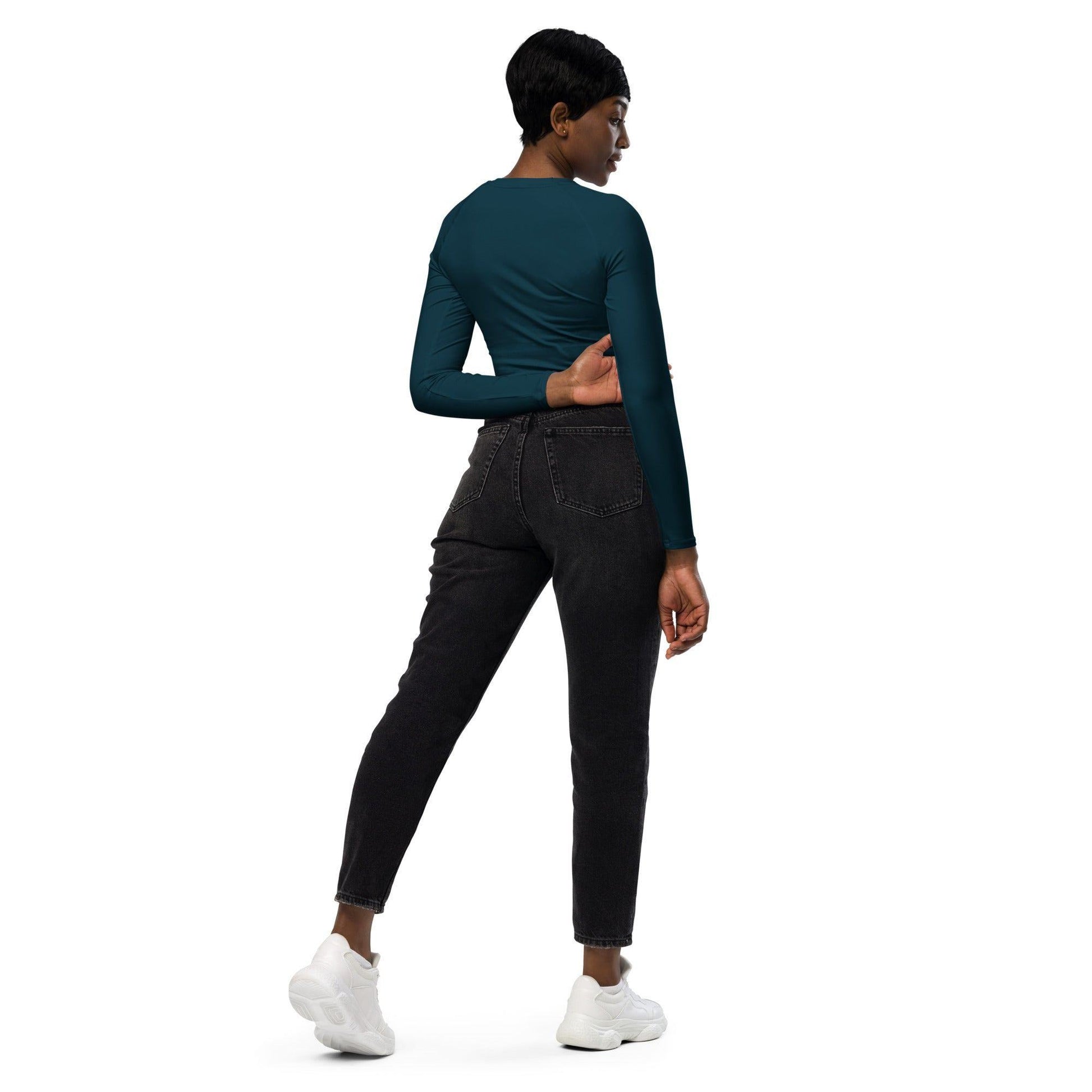 Blauwal Long Sleeve Damen Crop Top Long Sleeve Crop Top JLR Design