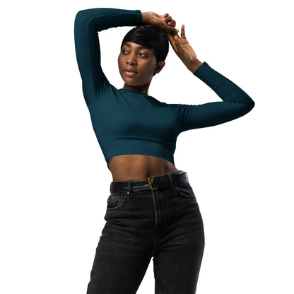 Blauwal Long Sleeve Damen Crop Top Long Sleeve Crop Top JLR Design