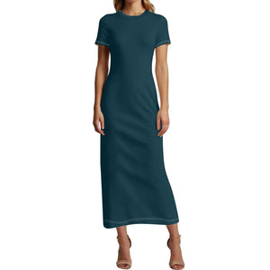 blauwal-short-sleeve-long-dress-long-dress-jlr-design-81501 - JLR Design