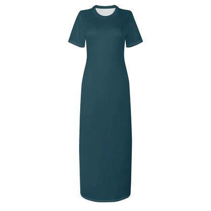 blauwal-short-sleeve-long-dress-long-dress-jlr-design-40862 - JLR Design