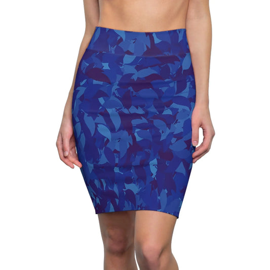 bleistiftrock-mit-blauem-blattmuster-bleistiftrock-jlr-design-96956 - JLR Design