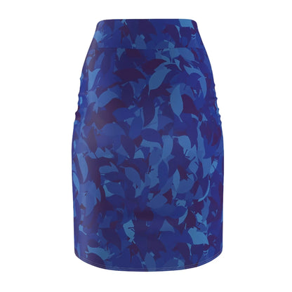 bleistiftrock-mit-blauem-blattmuster-bleistiftrock-jlr-design-14993 - JLR Design