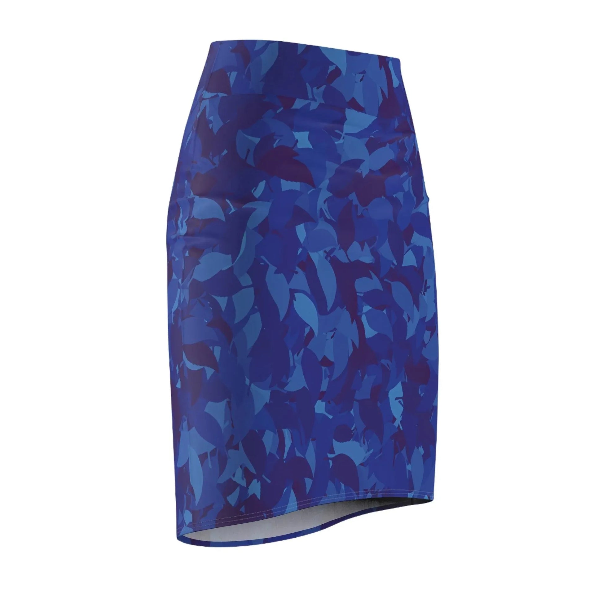 bleistiftrock-mit-blauem-blattmuster-bleistiftrock-jlr-design-81934 - JLR Design
