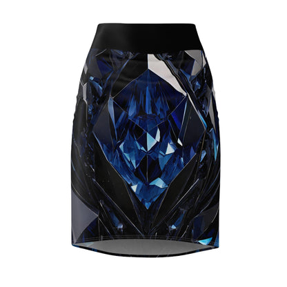 Blue Black Crystal Bleistiftrock Bleistiftrock 74.99 All Over Print, AOP, AOP Clothing, Assembled in the USA, Assembled in USA, Black, Bleistiftrock, Blue, Crystal, Made in the USA, Made in USA, Skirts & Dresses, Sublimation, Women's Clothing JLR Design