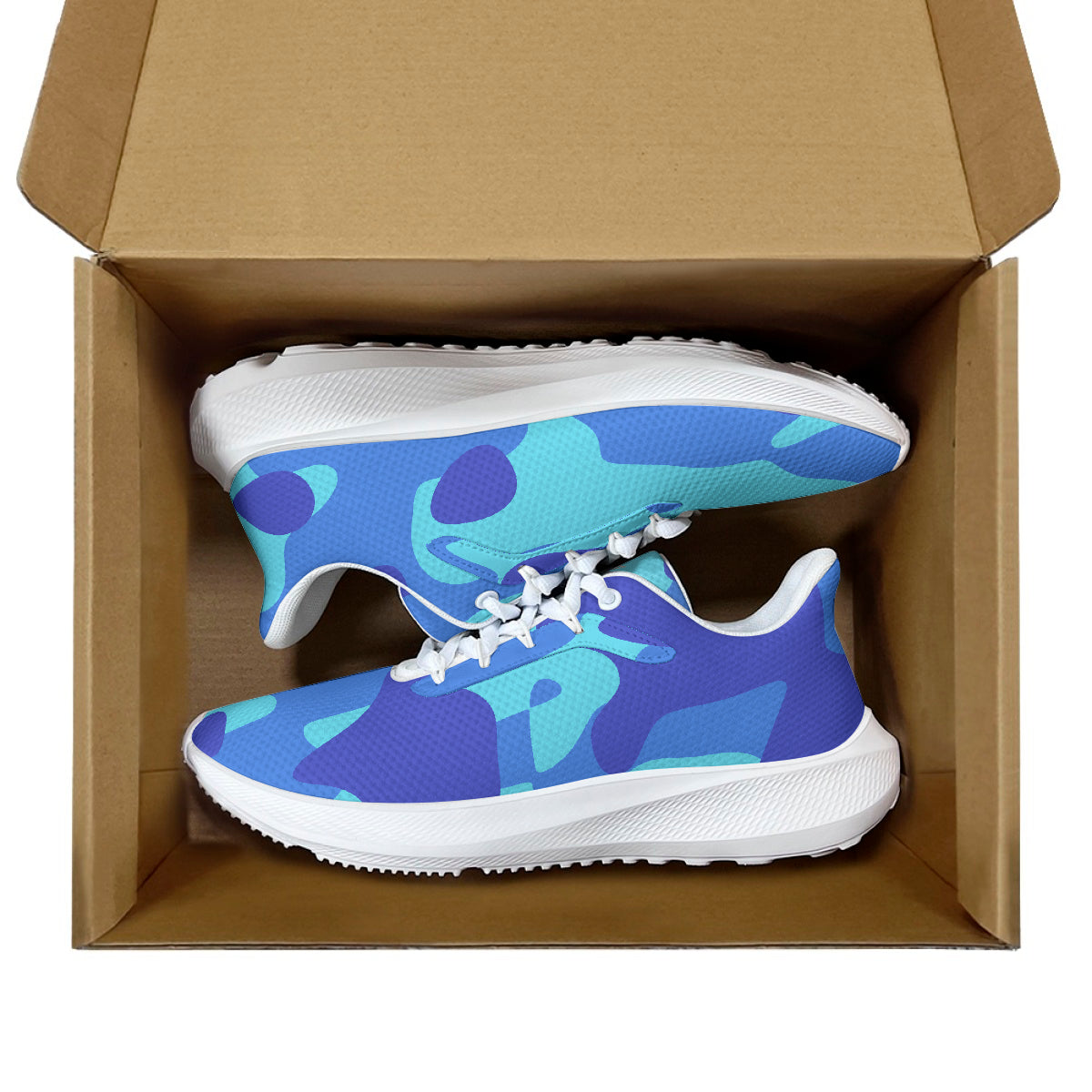 Blue Camouflage AeroWave Performance Laufschuhe Sneakers JLR Design