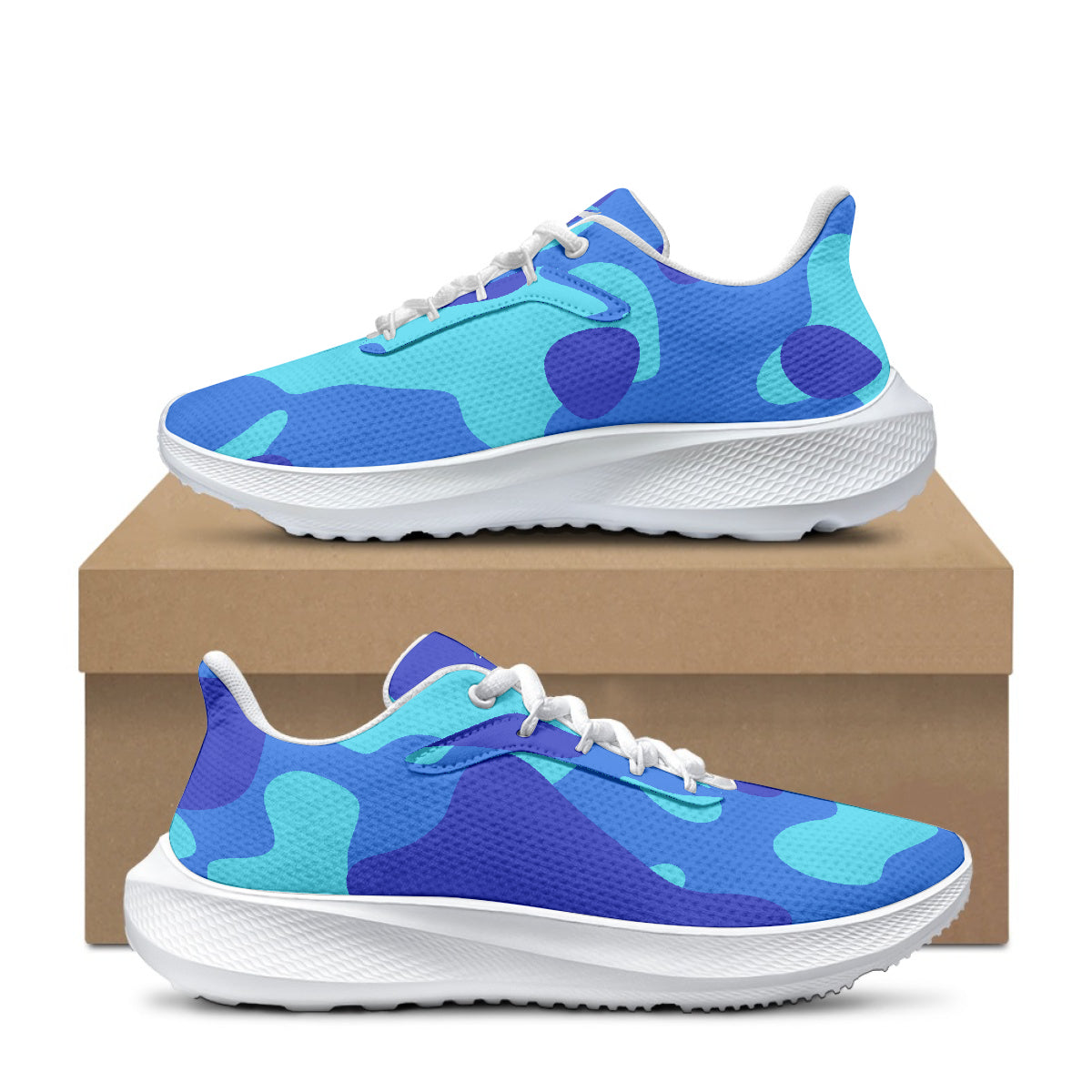 Blue Camouflage AeroWave Performance Laufschuhe Sneakers JLR Design