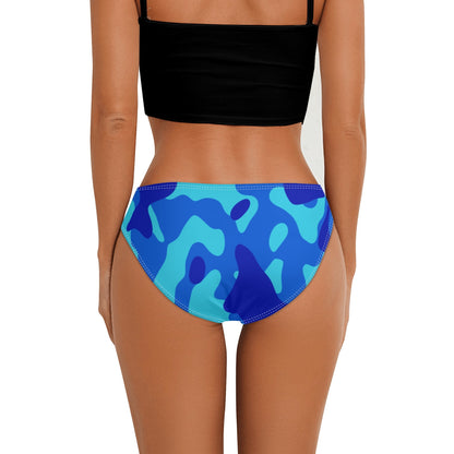 Blue Camouflage Damen Slip Damen Slip JLR Design