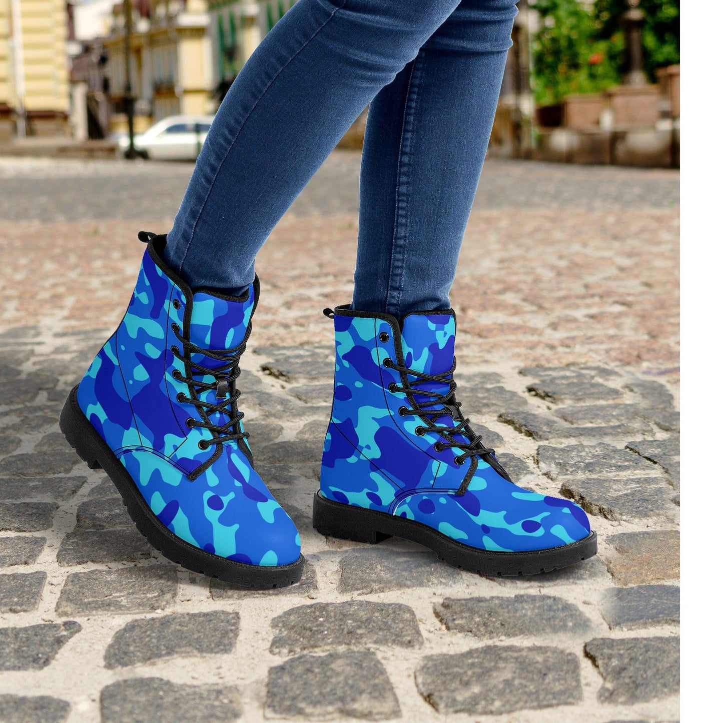 Blue Camouflage Damen Stiefel Stiefel 82.99 Blue, Camouflage, Damen, Stiefel JLR Design