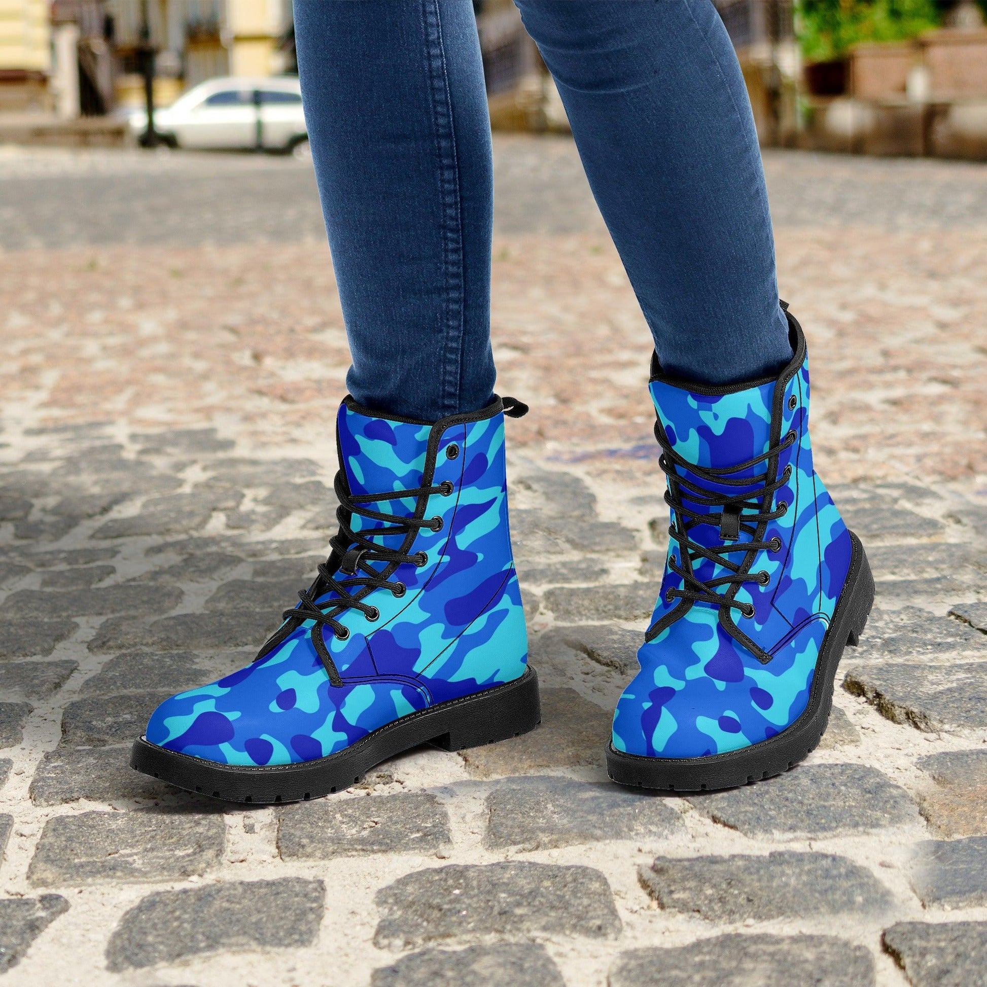 Blue Camouflage Damen Stiefel Stiefel 82.99 Blue, Camouflage, Damen, Stiefel JLR Design