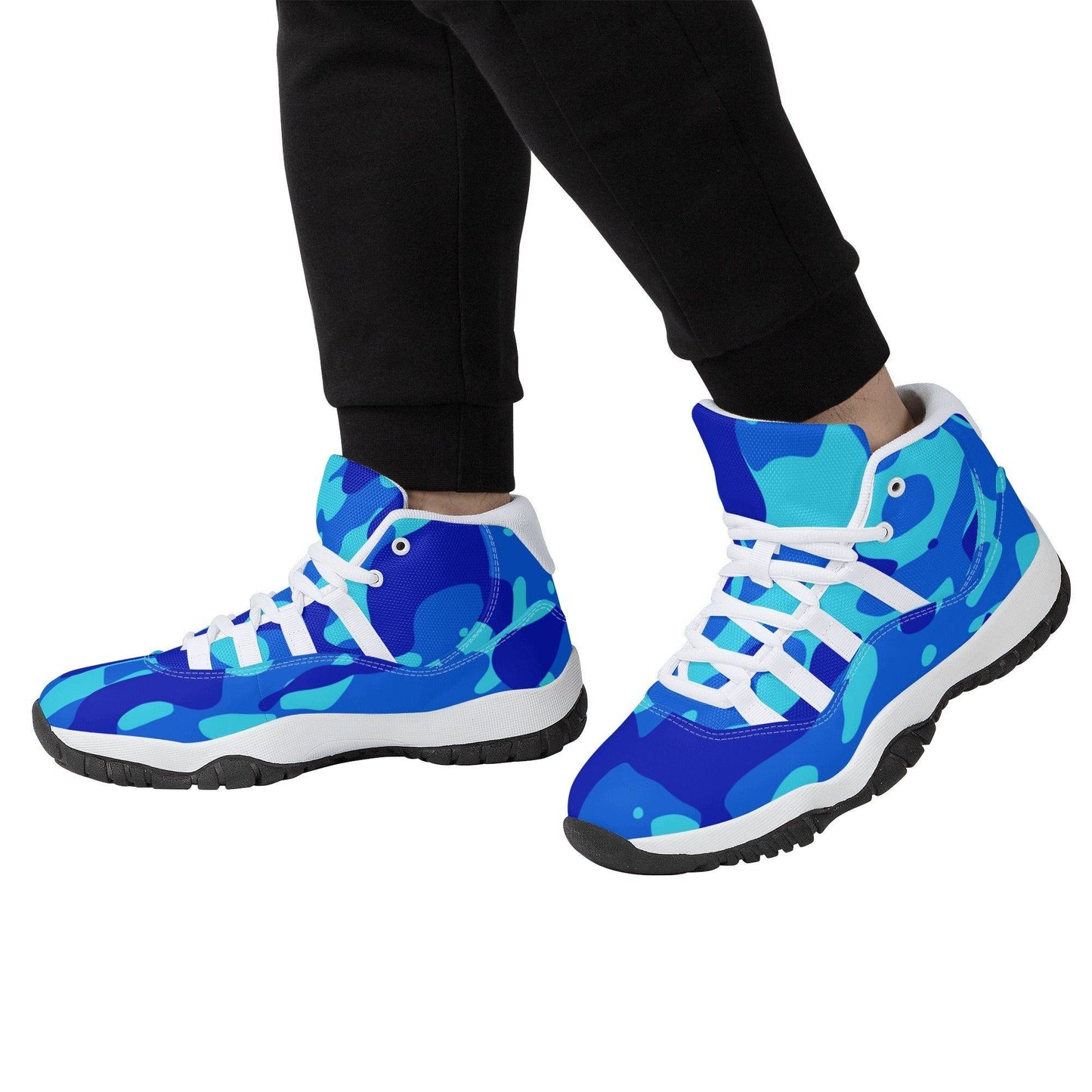 Blue Camouflage High Top Herren Sneaker Sneaker 108.99 Blue, Camouflage, Herren, High, Sneaker, Top JLR Design