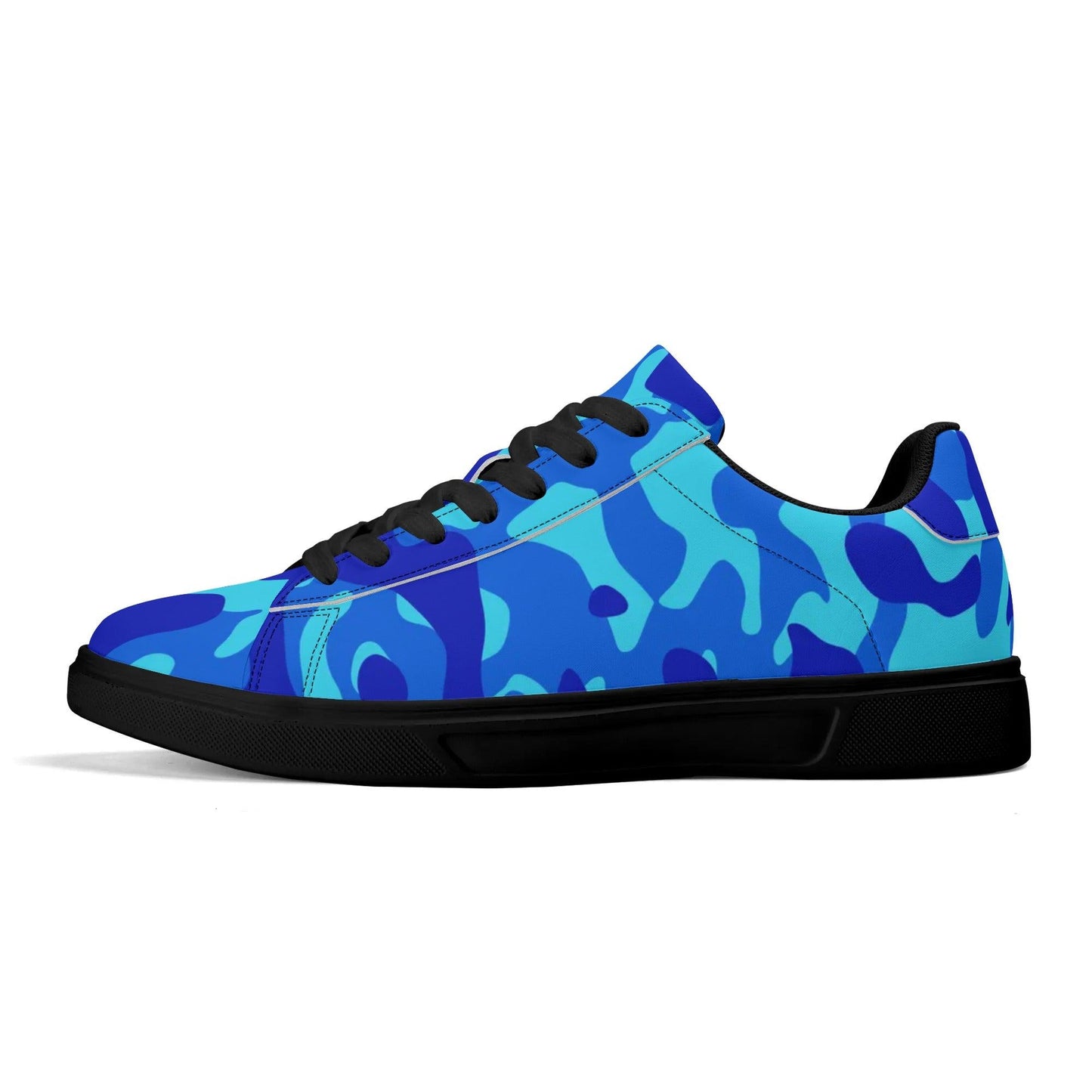 Blue Camouflage Low Top Leather Sneaker Low Top Sneaker 83.99 Blue, Camouflage, Leather, Low, Sneaker, Top JLR Design