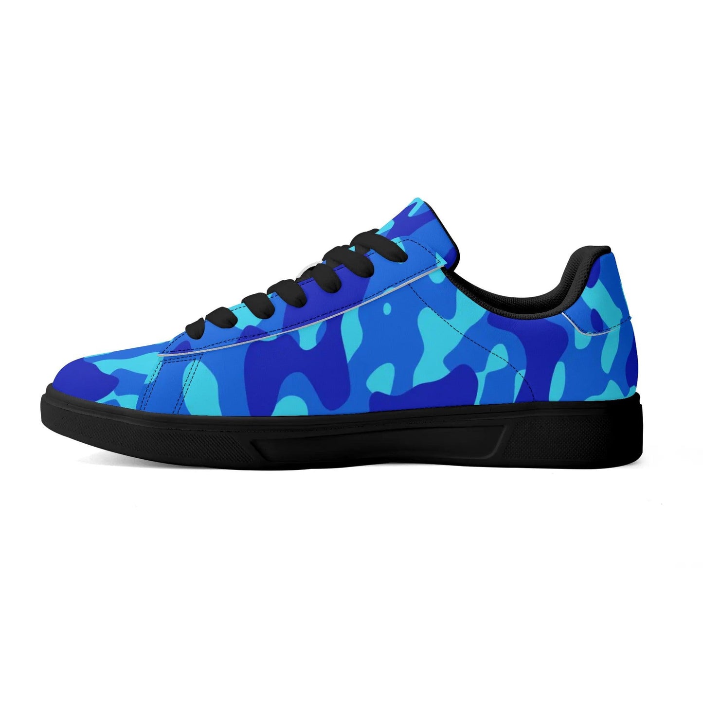 Blue Camouflage Low Top Leather Sneaker Low Top Sneaker 83.99 Blue, Camouflage, Leather, Low, Sneaker, Top JLR Design