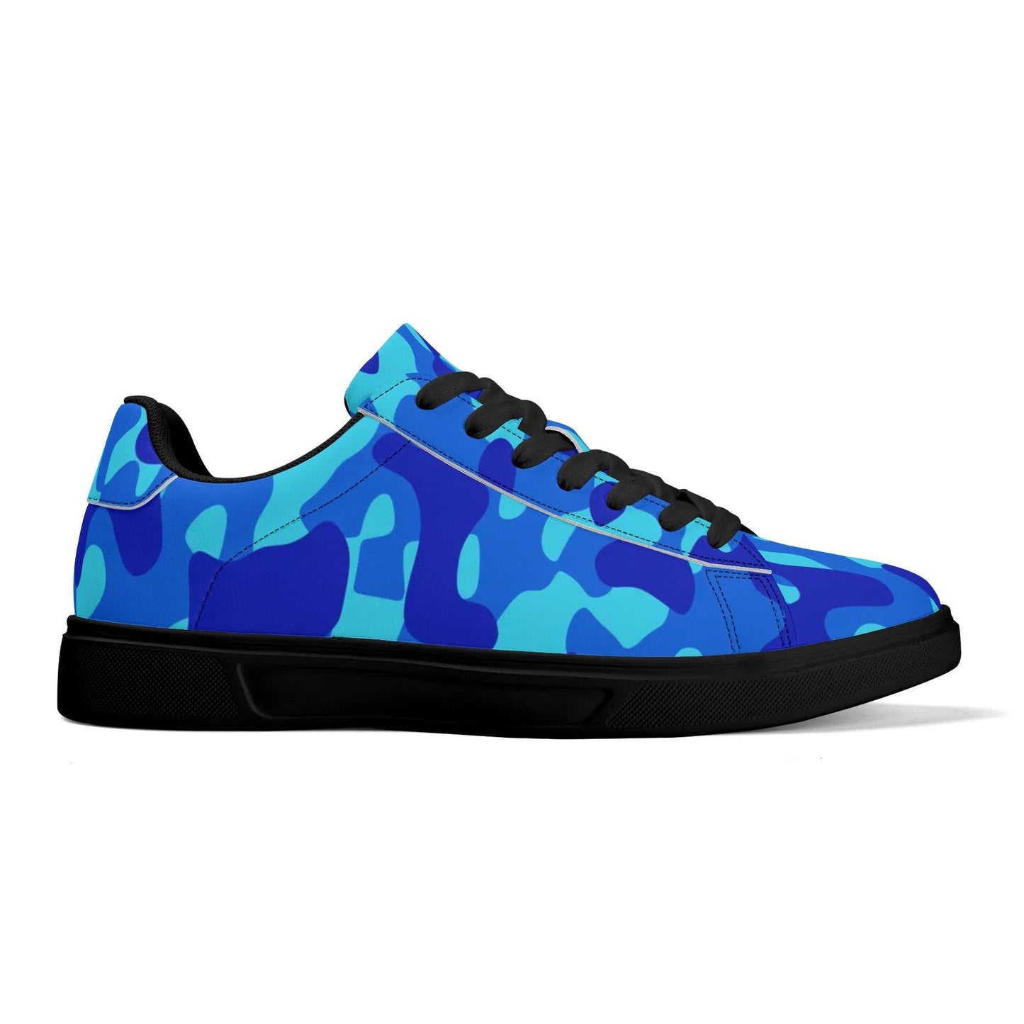 Blue Camouflage Low Top Leather Sneaker Low Top Sneaker 83.99 Blue, Camouflage, Leather, Low, Sneaker, Top JLR Design