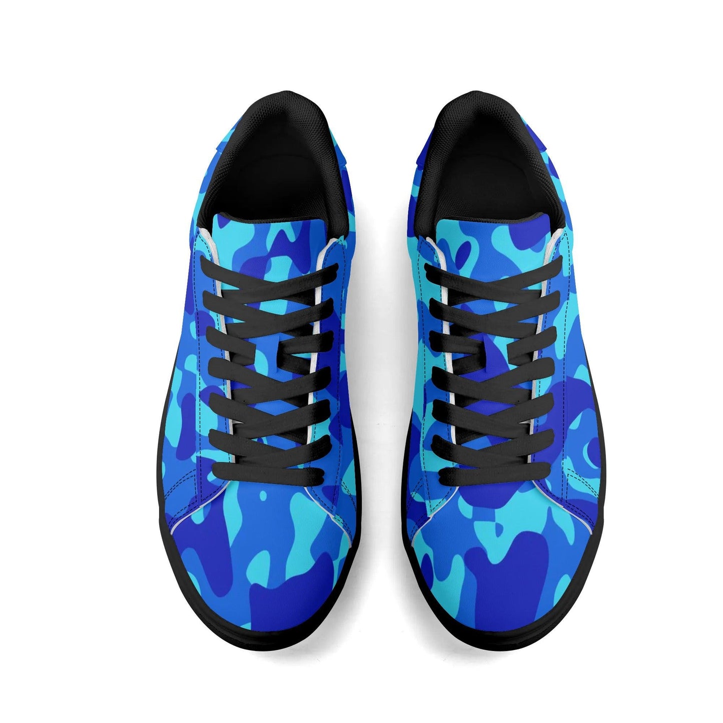 Blue Camouflage Low Top Leather Sneaker Low Top Sneaker 83.99 Blue, Camouflage, Leather, Low, Sneaker, Top JLR Design