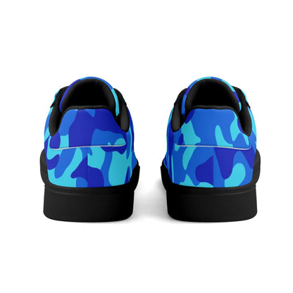 Blue Camouflage Low Top Leather Sneaker Low Top Sneaker 83.99 Blue, Camouflage, Leather, Low, Sneaker, Top JLR Design