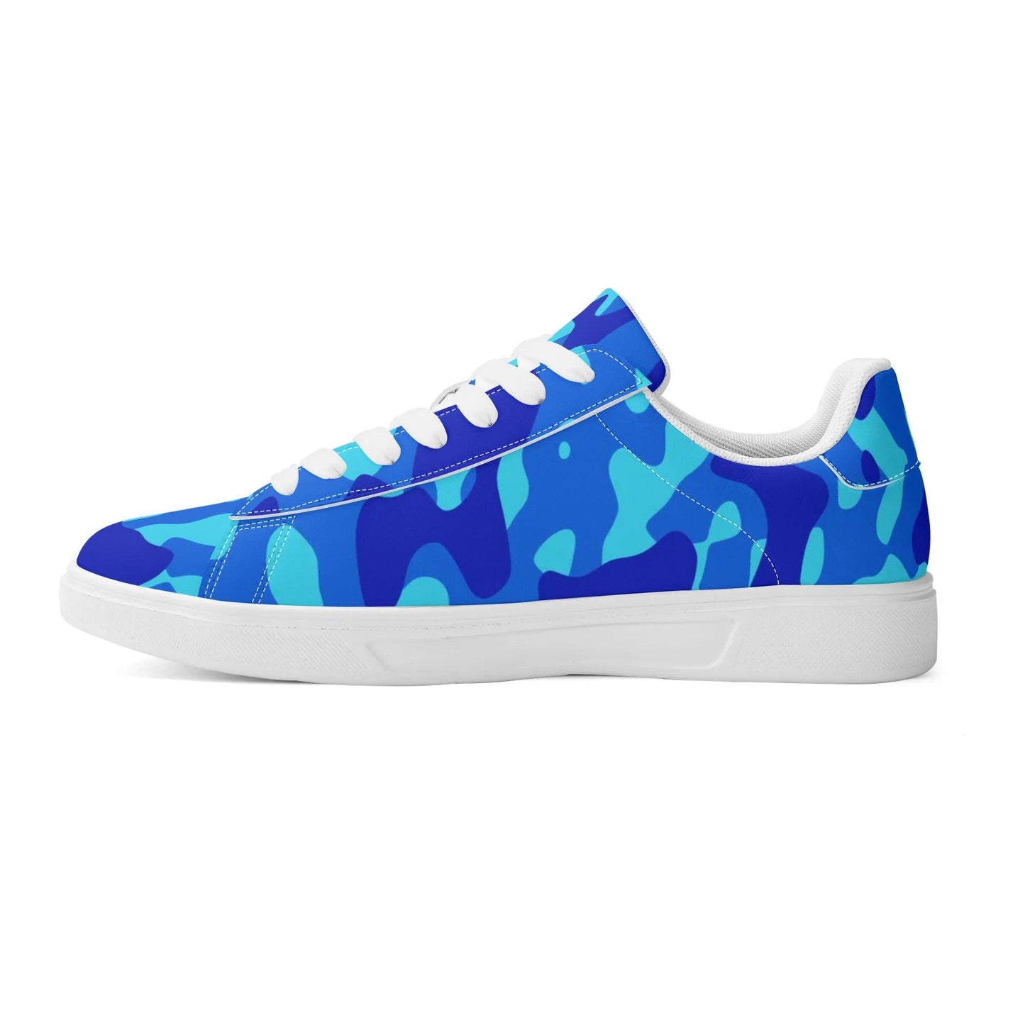 Blue Camouflage Low Top Leather Sneaker Low Top Sneaker 83.99 Blue, Camouflage, Leather, Low, Sneaker, Top JLR Design