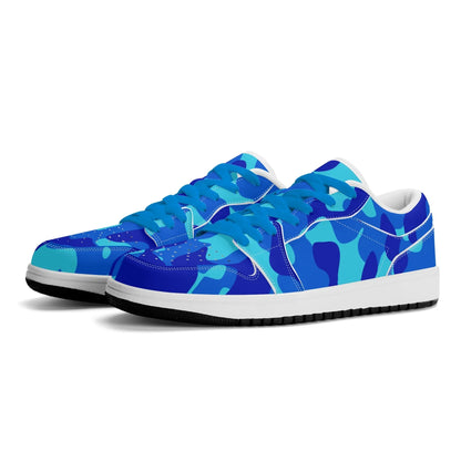 blue-camouflage-low-top-leder-sneaker-fur-damen-sneaker-jlr-design-38184 - JLR Design
