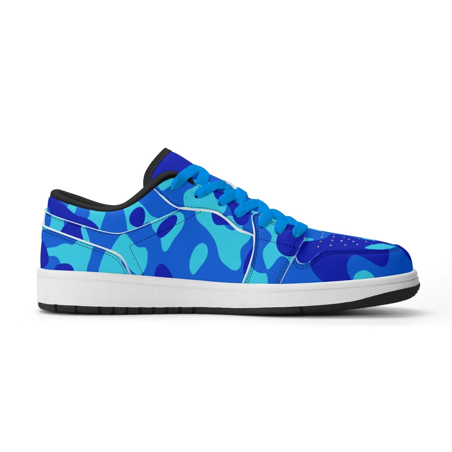 blue-camouflage-low-top-leder-sneaker-fur-damen-sneaker-jlr-design-11608 - JLR Design