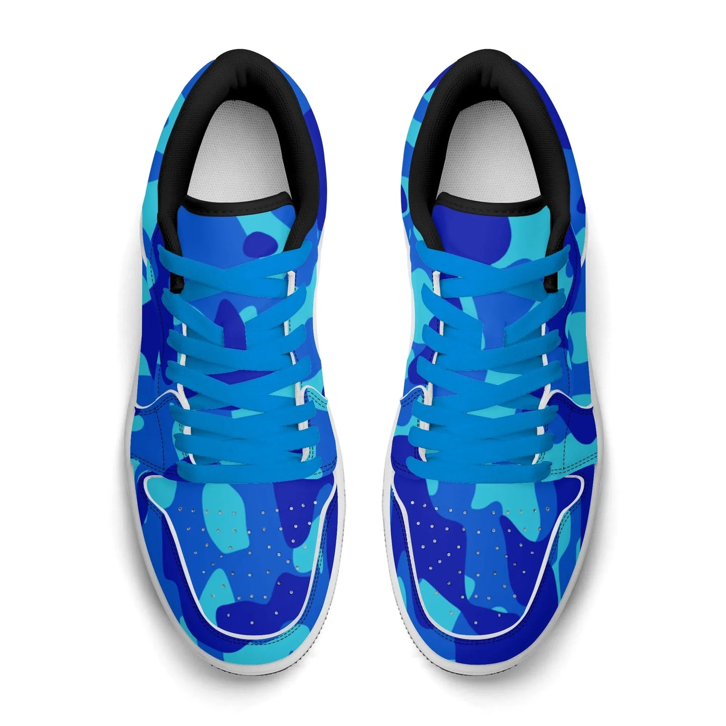 blue-camouflage-low-top-leder-sneaker-fur-damen-sneaker-jlr-design-89856 - JLR Design