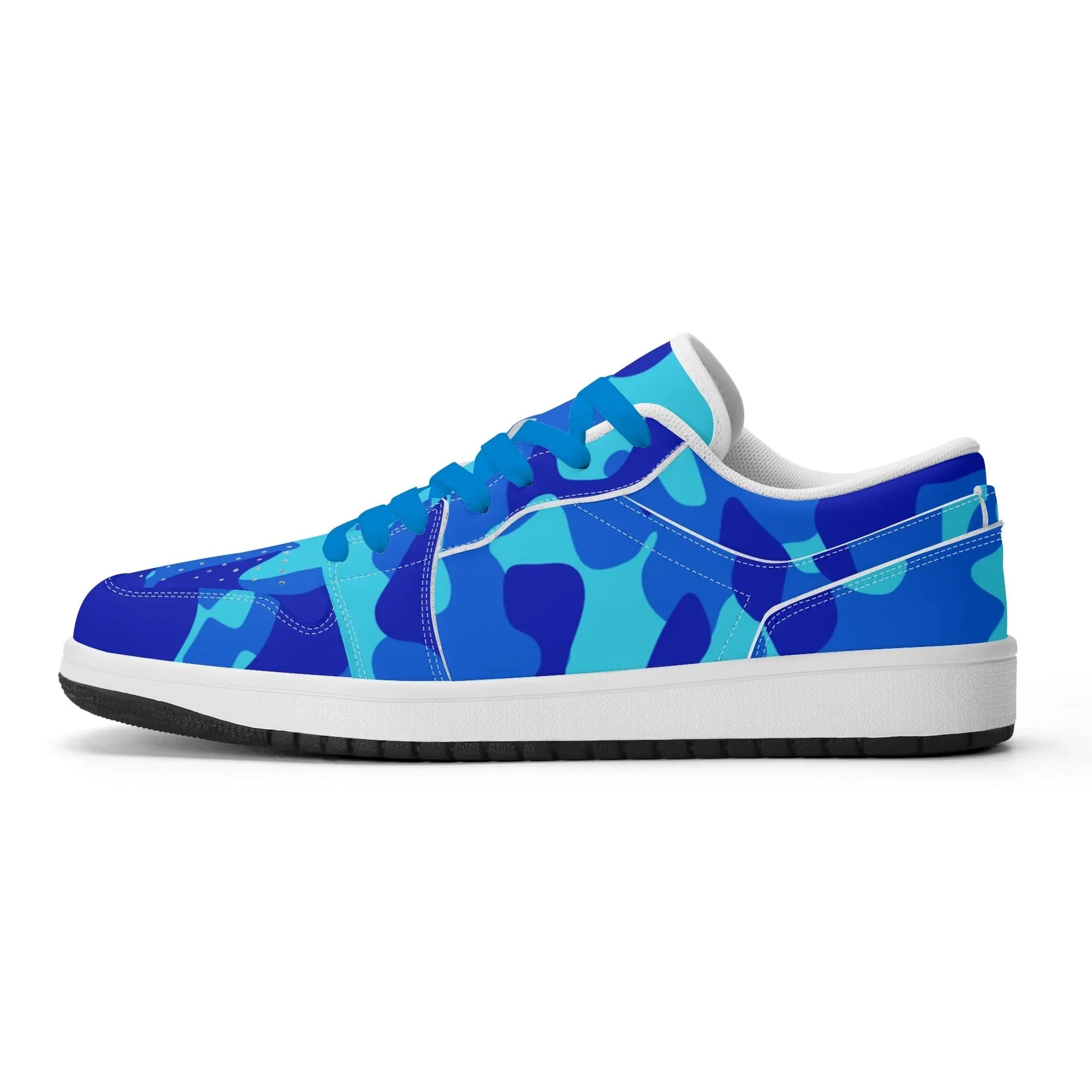 blue-camouflage-low-top-leder-sneaker-fur-damen-sneaker-jlr-design-13009 - JLR Design