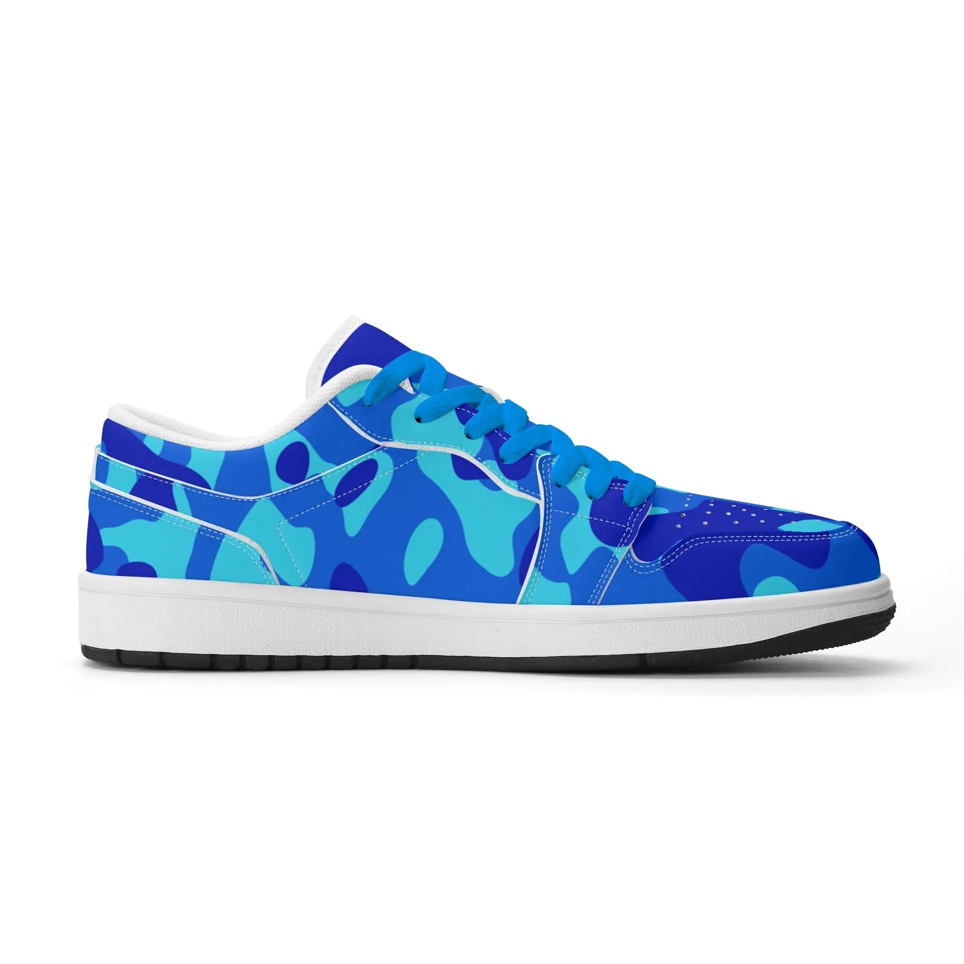 blue-camouflage-low-top-leder-sneaker-fur-damen-sneaker-jlr-design-28713 - JLR Design