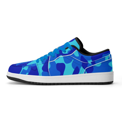blue-camouflage-low-top-leder-sneaker-fur-damen-sneaker-jlr-design-72551 - JLR Design