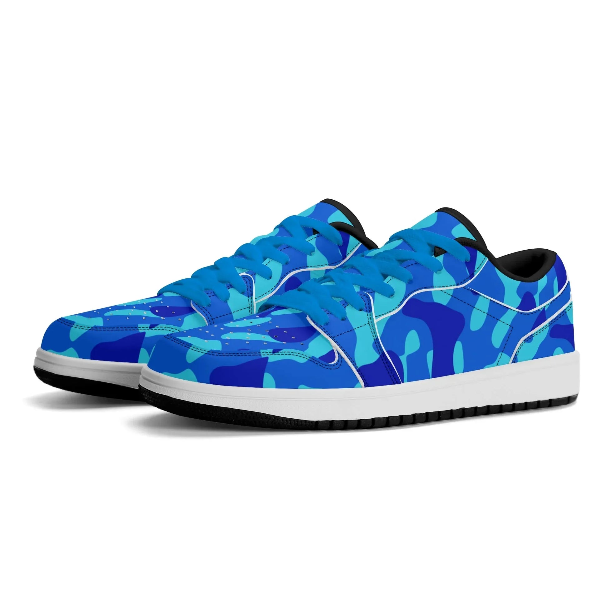 blue-camouflage-low-top-leder-sneaker-fur-herren-sneaker-jlr-design-53306 - JLR Design