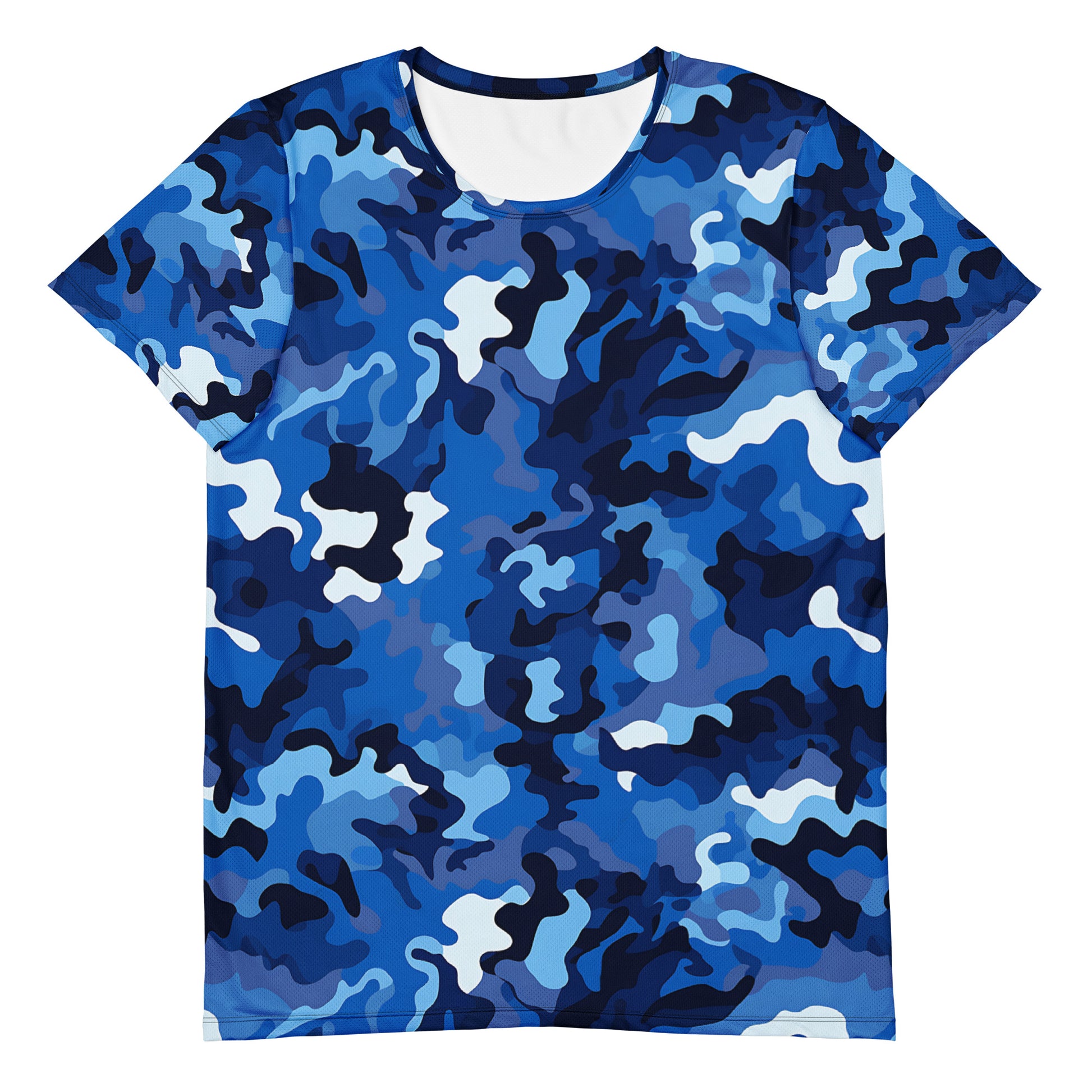 Blue Camouflage v1 Sport-T-Shirt für Herren Sport T-Shirt JLR Design