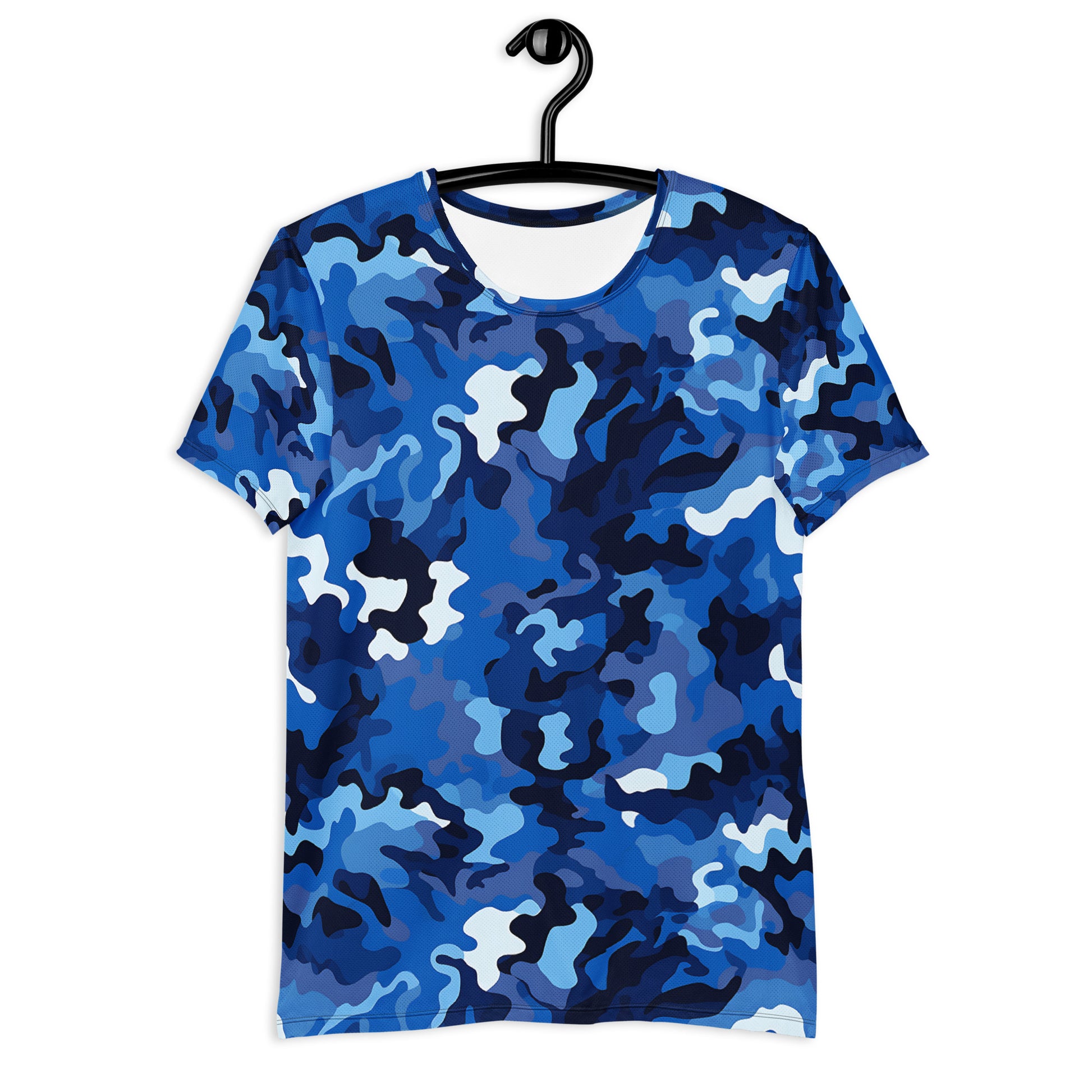 Blue Camouflage v1 Sport-T-Shirt für Herren Sport T-Shirt JLR Design
