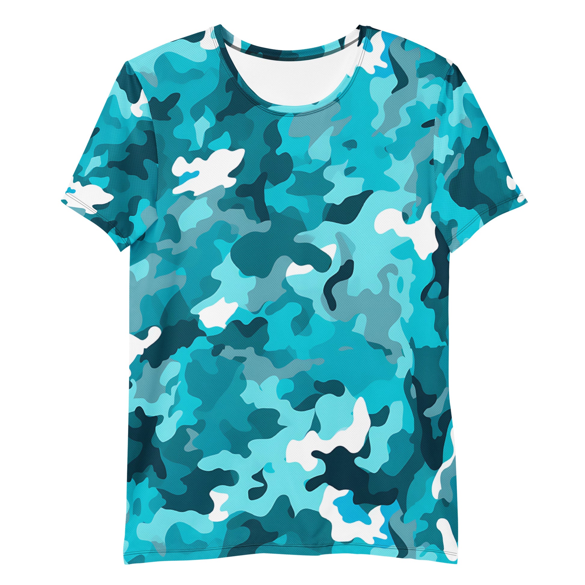 Blue Camouflage v2 Sport-T-Shirt für Herren Sport T-Shirt JLR Design