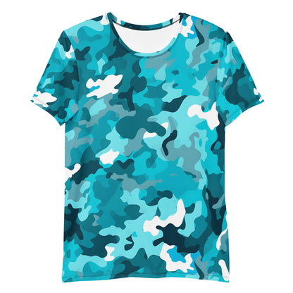 Blue Camouflage v2 Sport-T-Shirt für Herren Sport T-Shirt JLR Design