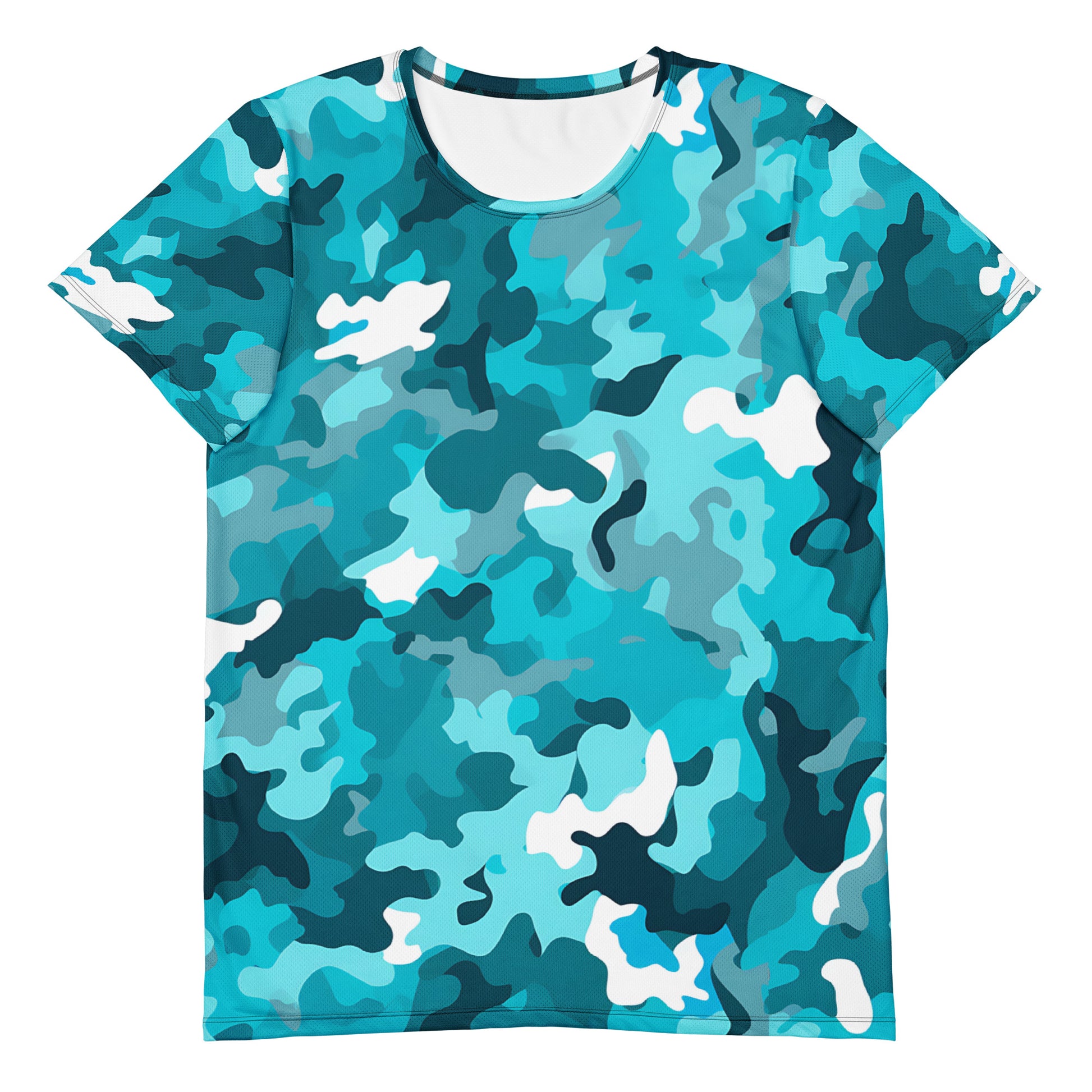 Blue Camouflage v2 Sport-T-Shirt für Herren Sport T-Shirt JLR Design