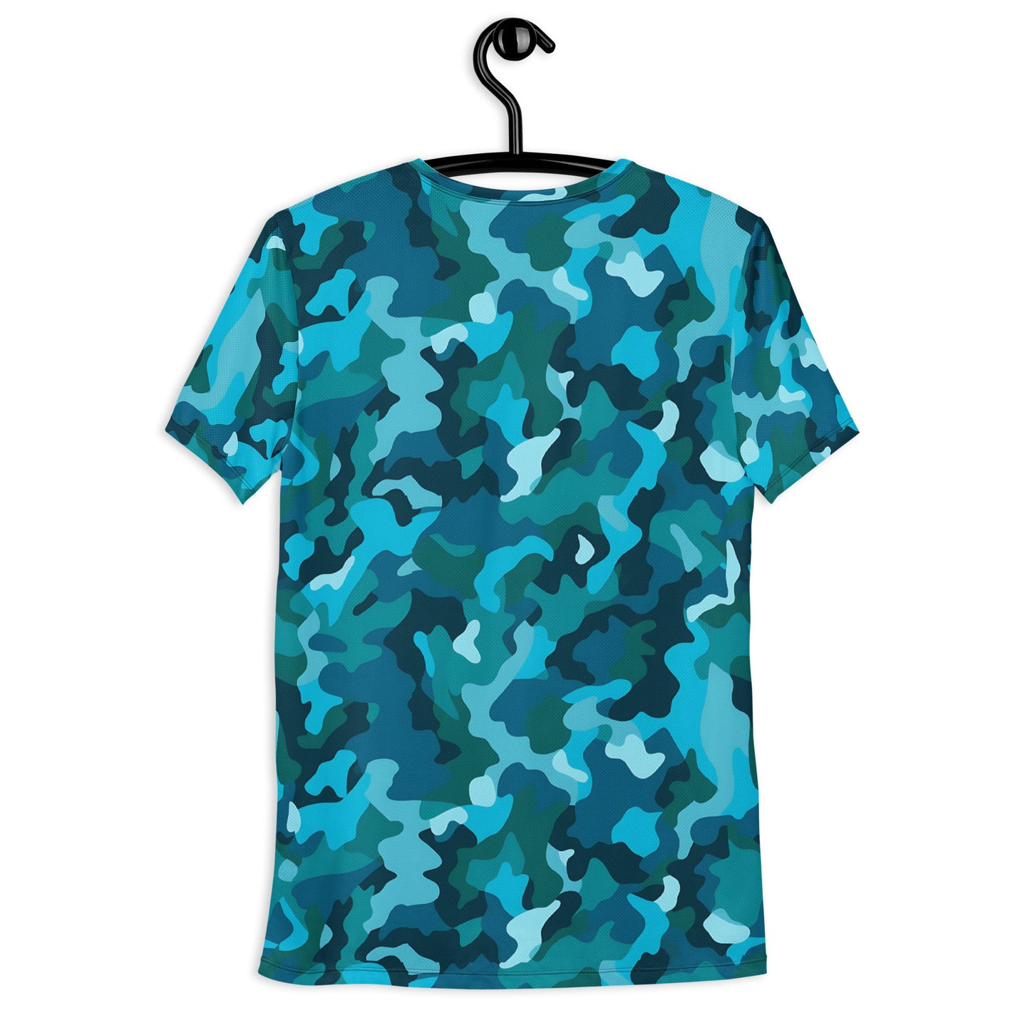 Blue Camouflage v4 Sport-T-Shirt für Herren Sport T-Shirt JLR Design