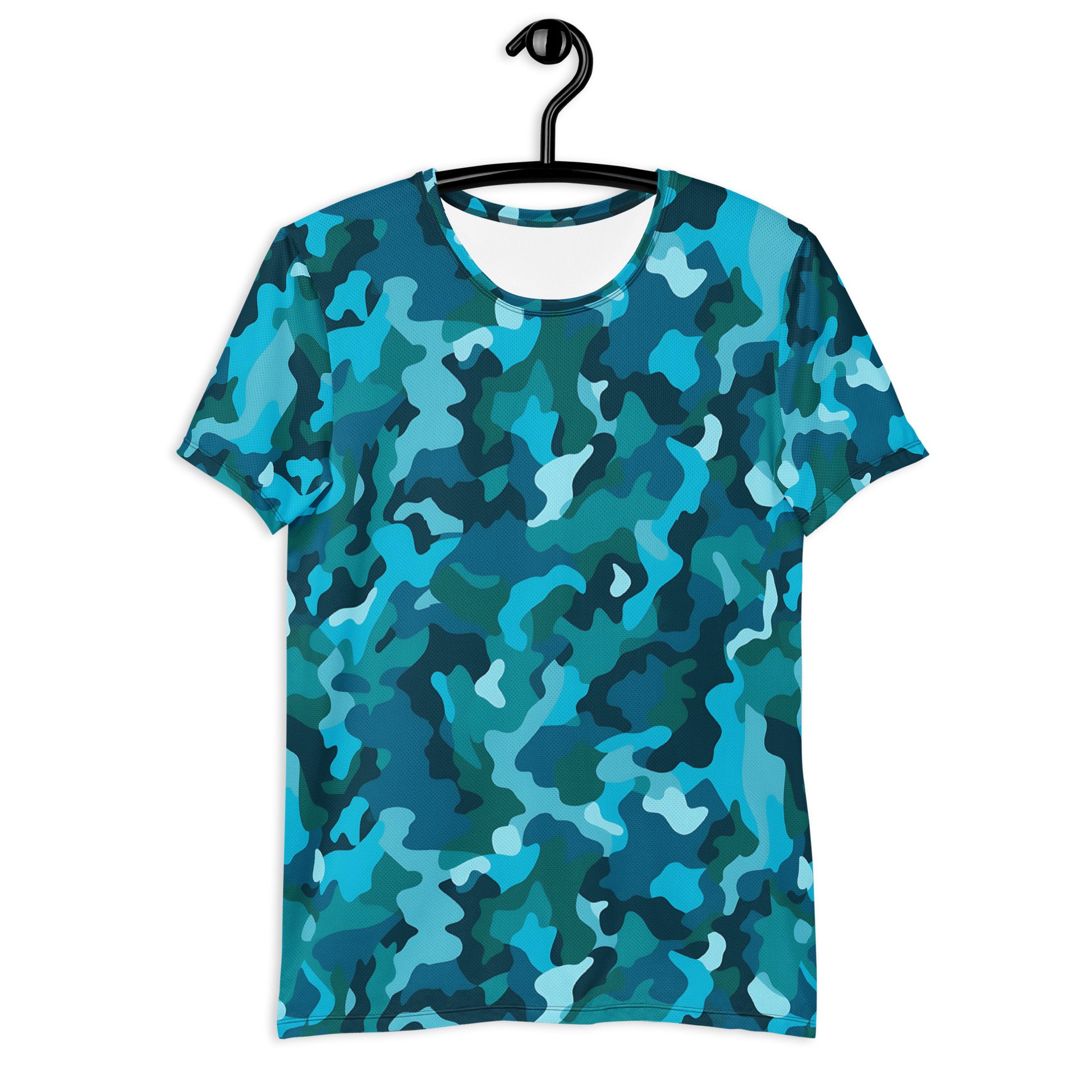 Blue Camouflage v4 Sport-T-Shirt für Herren Sport T-Shirt JLR Design