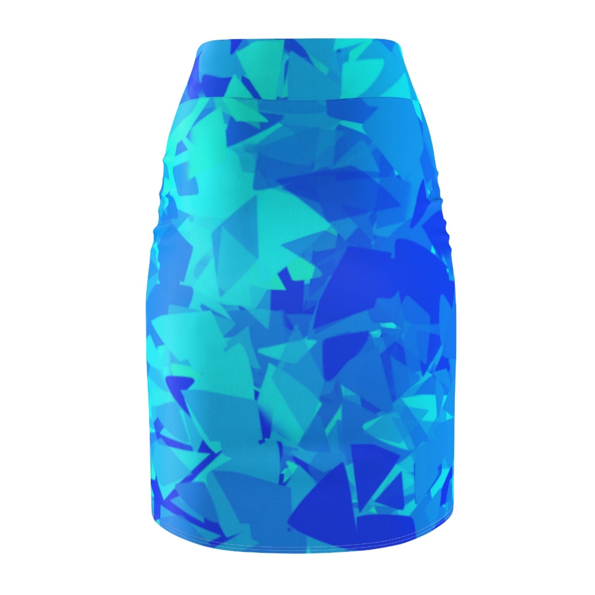 Blue Crystal Bleistiftrock Bleistiftrock 74.99 All Over Print, AOP, AOP Clothing, Assembled in the USA, Assembled in USA, Bleistiftrock, Blue, Crystal, Made in the USA, Made in USA, Skirts & Dresses, Sublimation, Women's Clothing JLR Design