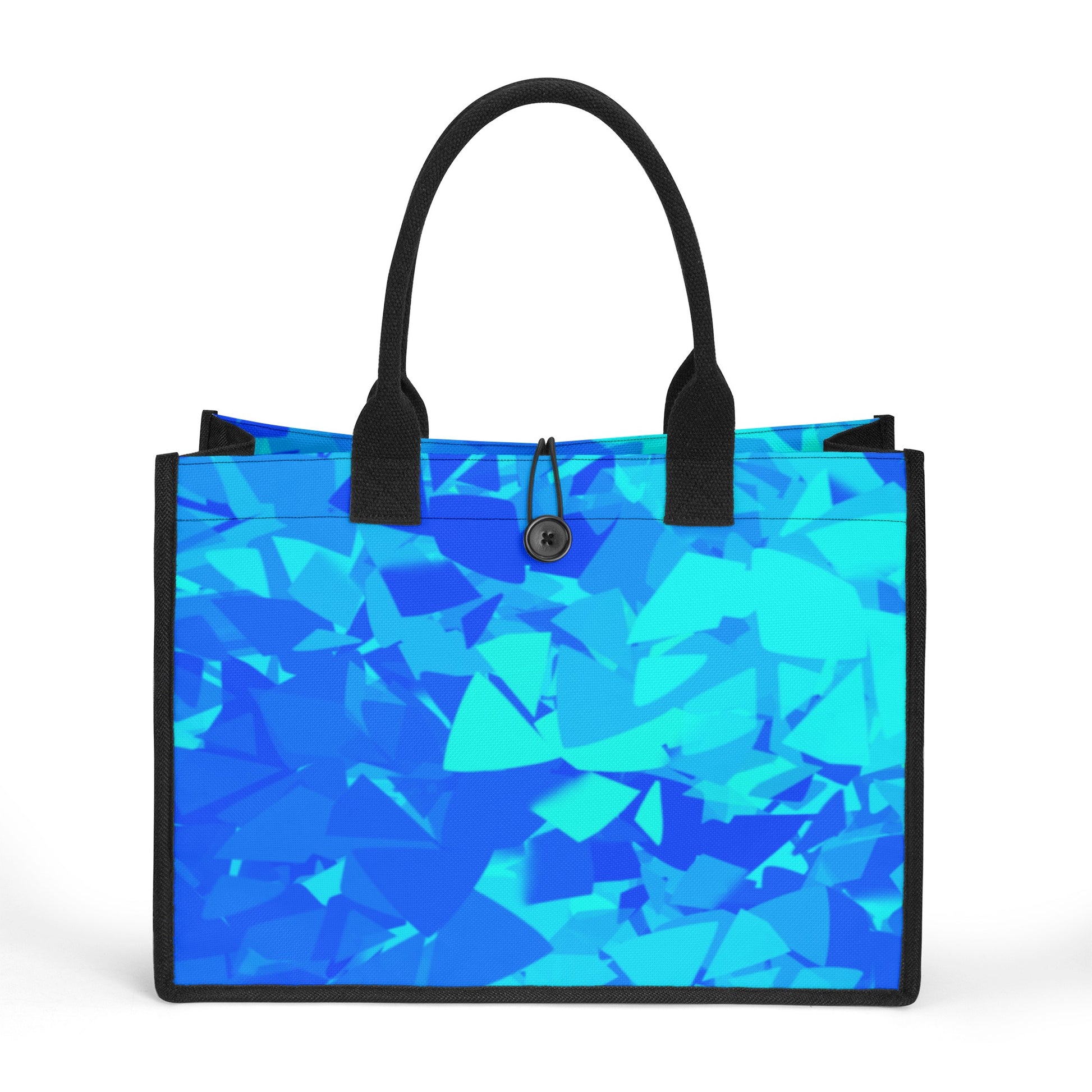 Blue Crystal Canvas Shopper Tasche Einkaufstasche JLR Design