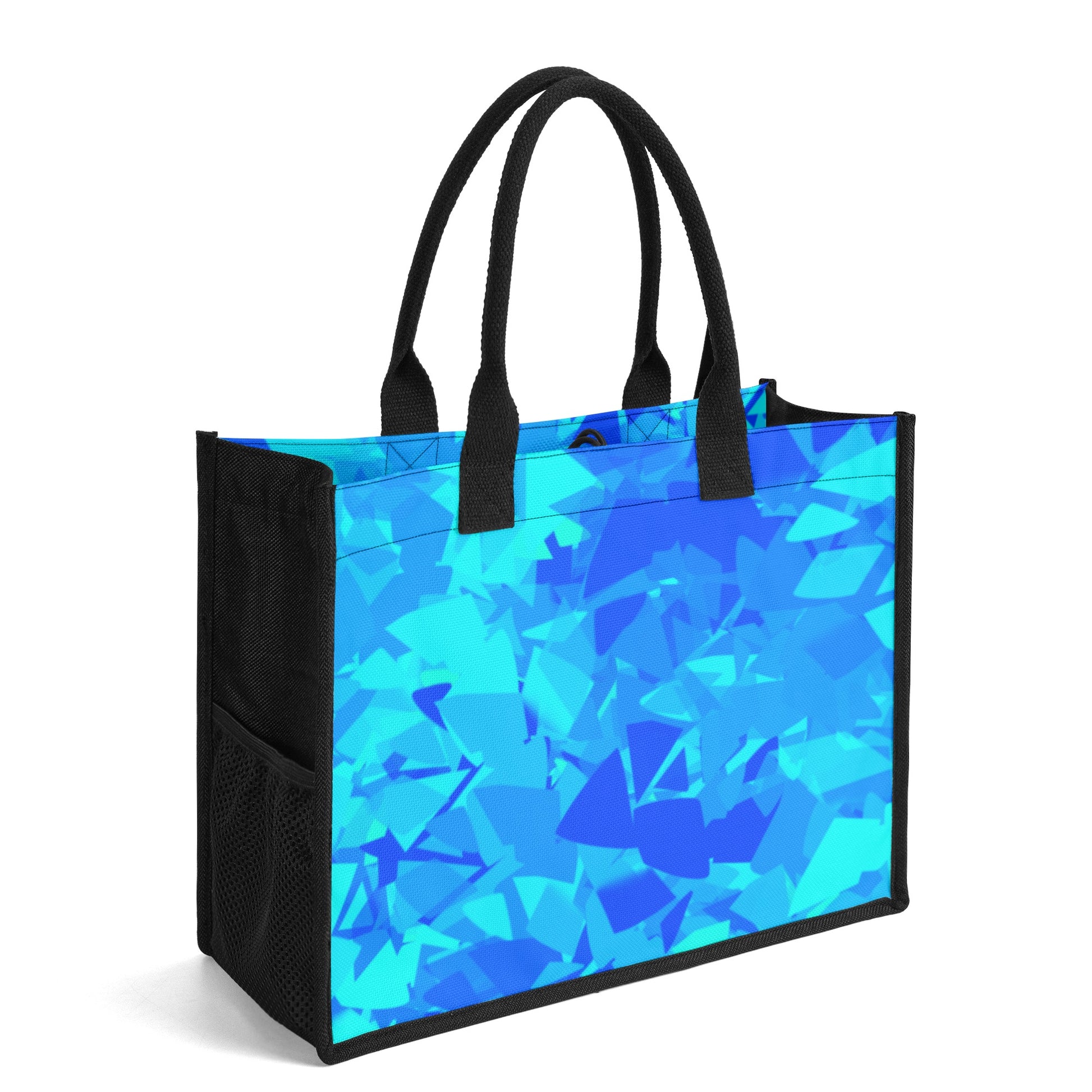 Blue Crystal Canvas Shopper Tasche Einkaufstasche JLR Design