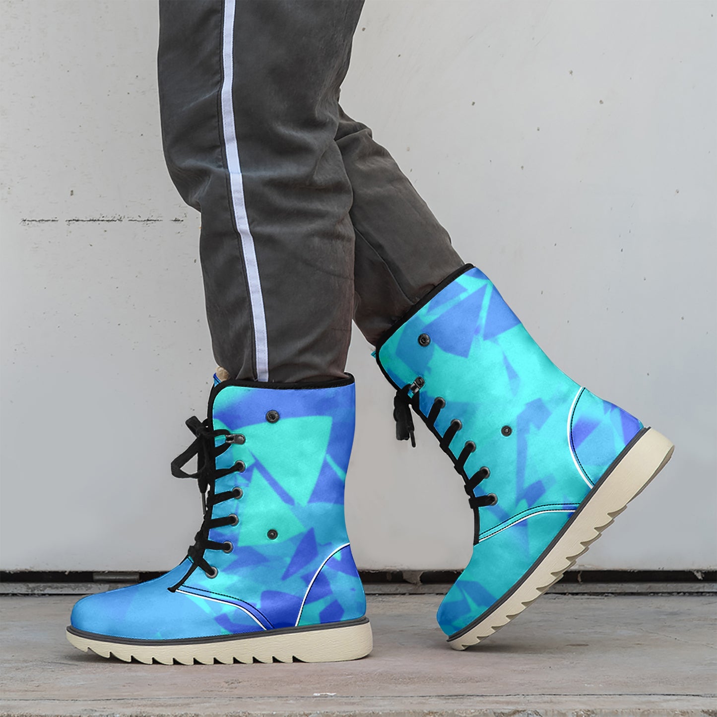 Blue Crystal Chic Boots mit Plüschfutter Stiefel JLR Design