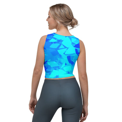 Blue Crystal Damen Crop Top Crop Top JLR Design