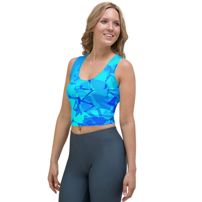 Blue Crystal Damen Crop Top Crop Top JLR Design