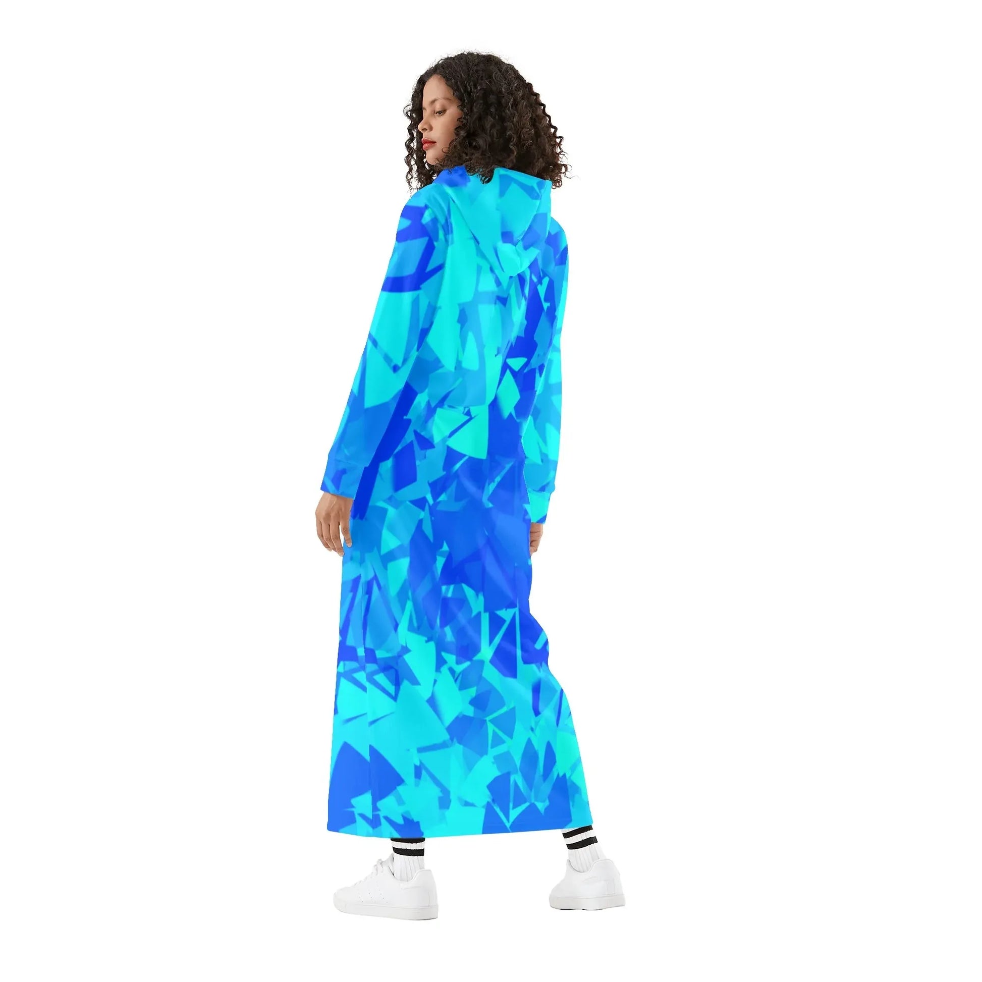 blue-crystal-bequemes-leichtes-hoodie-kleid-hoodiekleid-jlr-design-49126 - JLR Design
