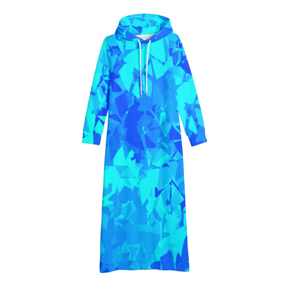blue-crystal-bequemes-leichtes-hoodie-kleid-hoodiekleid-jlr-design-17224 - JLR Design