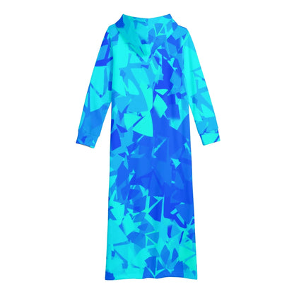 blue-crystal-bequemes-leichtes-hoodie-kleid-hoodiekleid-jlr-design-71780 - JLR Design