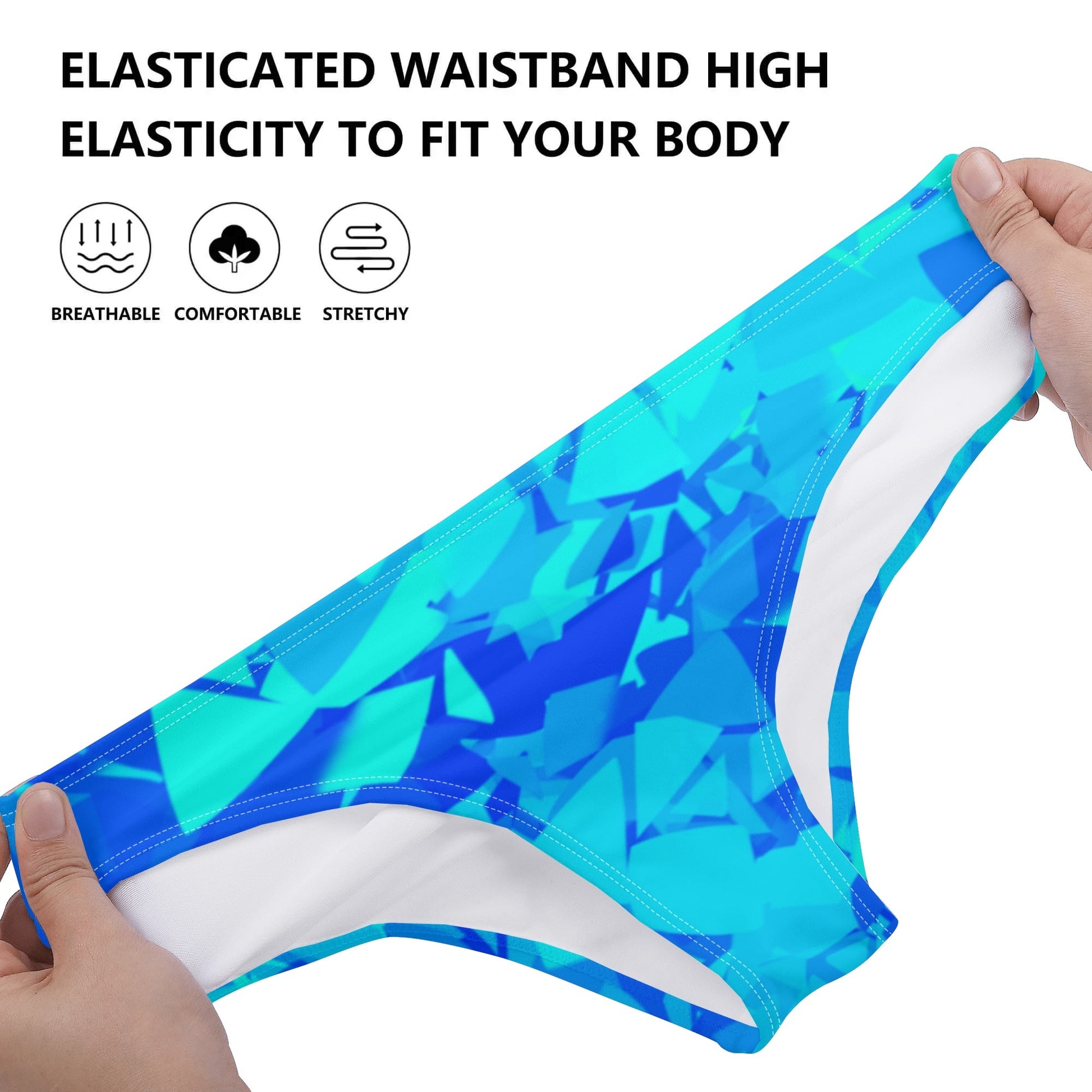 Blue Crystal Damen Slip Damen Slip JLR Design