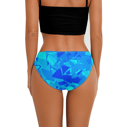 Blue Crystal Damen Slip Damen Slip JLR Design