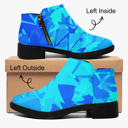 Blue Crystal elegante Reißverschluss-Stiefeletten Stiefeletten JLR Design