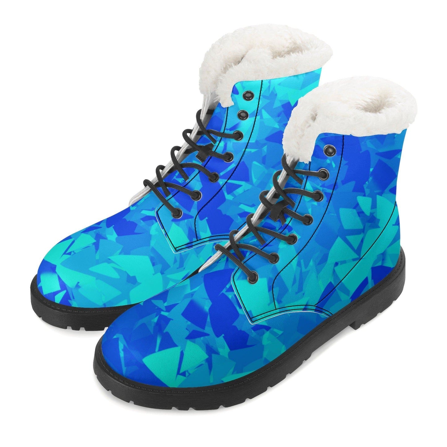 Blue Crystal Faux Fur Stiefel für Damen Lederstiefel 92.99 Blue, Crystal, Damen, Faux, Fur, Lederstiefel JLR Design